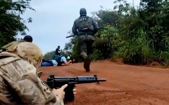 22° dia da Operação Canguçu, em Marianópolis, após confronto das equipes do 8° BPM e 1° BPM com criminosos.