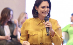 Michelle Bolsonaro participa do Encontro do PL Mulher Nacional em Paraíso no dia 7 de fevereiro