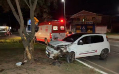 A cena chamou a atenção de quem passava pelo local. 