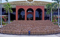 Governador Wanderlei Barbosa com novos aprovados  do concurso da Polícia Militar