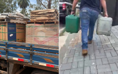 Motorista é preso com galões de diesel desviado e outro funcionário é detido por furto de porcelanato em Araguaína