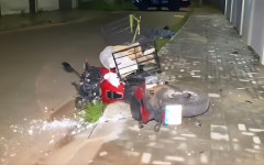 Luan Leal Vieira, de 28 anos, morreu após colidir moto contra lixeira na madrugada desta sexta-feira