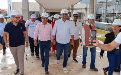 Wanderlei visitou as obras do Colégio Militar Jorge Humberto Camargo