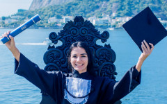 Janaína Neres Evangelista durante sua trajetória na Obmep; hoje ela cursa pós-graduação na Fundação Getúlio Vargas