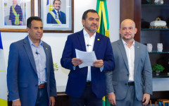 Governador Wanderlei Barbosa durante anúncio do edital de reaproveitamento do concurso da Educação