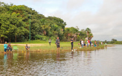 Além da pesca nos barrancos, os participantes também puderam usar embarcações sem motor, como caiaques e canoas, com área de pesca limitada da região em frente ao Centro de Canoagem até o cordão limite da Usina do Corujão.