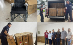 Cadeiras de rodas hospitalares doadas à Fundação Pró-Rim serão usadas no transporte interno de pacientes durante tratamento de hemodiálise