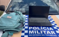 Notebook pertencente à rede municipal de ensino foi recuperado pela polícia