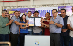 Senadora Professora Dorinha durante evento de assinatura da ordem de serviço para construção do câmpus da Unitins em Augustinópolis 