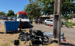 Acidente foi próximo a base do Samu, na Av. Filadélfia em Araguaína. 