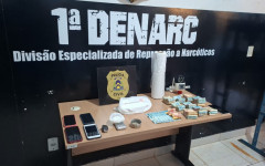 Grande quantidade de dinheiros e drogas apreendidos pela PCTO em Palmas 