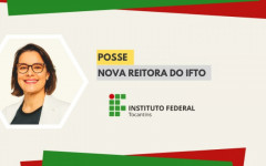 Paula Karini Dias Ferreira Amorim tomou posse como primeira mulher eleita reitora do IFTO durante cerimônia realizada em Brasília