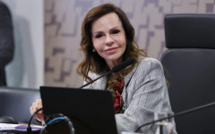 Senadora Professora Dorinha Seabra (União/TO) durante agenda de destinação de recursos para municípios tocantinenses
