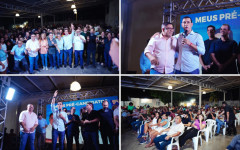 Reunião em Araguaína contou com a presença de Vicentinho Júnior, Amélio Cayres e do vereador Flávio Cabanhasõ