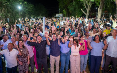  Deputado estadual Marcus Marcelo (PL) e vereador Lucas Campelo (Republicanos) durante encontro político em Araguaína 