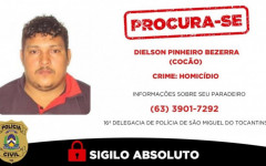 Homem foi condenado e é procurado pela Polícia Civil do Tocantins