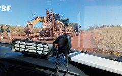 Veículos e máquinas avaliados em cerca de R$ 2 milhões foram recuperados pela PRF horas após roubo em canteiro de obras de Araguaína