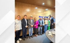 Pré-candidato ao Senado Ronaldo Dimas (Podemos-TO) durante reunião da FACIET, em Palmas 