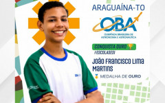 oão Francisco Lima Martins conquistou a medalha de ouro na 27ª Olimpíada Brasileira de Astronomia e Astronáutica (OBA)
