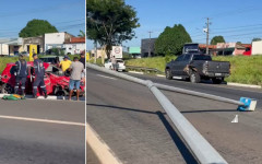 Mulher foi resgatada das ferragens após grave acidente na BR-153, no perímetro urbano de Araguaína.