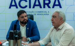 Laurez Moreira se reuniu com empresários da Aciara e assinou termo de compromisso voltado ao fortalecimento do setor produtivo.