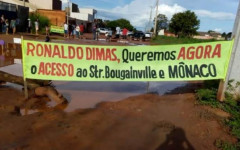 Protesto no Pesqueiro do Dimas em Araguaína 