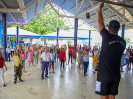 Os idosos participantes são frequentadores dos CRAS do Céu Azul, Araguaína Sul e Lago Azul e dos SCFV do Novo Horizonte, Costa Esmeralda e Jardim das Flores