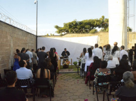 Cerimônia oficializou a união de 11 custodiados.