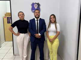 Promotor de Justiça e equipe da DEAM alinham ações para fortalecer o combate à violência contra a mulher em Araguaína.