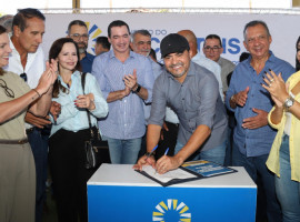 Assinatura da Ordem de Serviço marca o início das obras de revitalização da Barragem Taboca, com investimento de R$ 33,35 milhões 