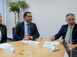 Durante o encontro, o governador também tratou da construção do anel viário no município de Axixá do Tocantins, uma das regiões diretamente impactadas com o aumento no tráfego de veículos pesados 