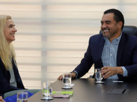 Governador Wanderlei Barbosa, recebe a embaixadora da união Europeia no Brasil, Marian Schuegraf, em seu Gabinete no Palácio Araguaia Governador José Wilson Siqueira campos