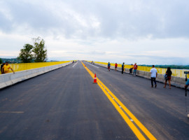 Com 1.724 metros de extensão, a Ponte de Xambioá representa um investimento de mais de R$ 230 milhões, somando a estrutura principal e os acessos