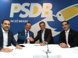 Mais votados no pleito de 2022 para a Câmara, Toinho Andrade e Vicentinho Júnior estão juntos agora no PSDB