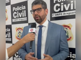 Secretário de Segurança Pública, Bruno Azevedo, durante entrevista ao Araguaína Notícias nesta quarta-feira (11)