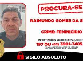 Suspeito de feminicídio em Araguaína está foragido