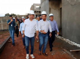 Governador Wanderlei visita obra do Centro de Atendimento Socioeducativo (Case) de Araguaína, que está com 40% de execução