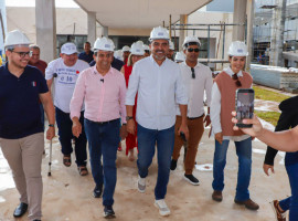 Wanderlei visitou as obras do Colégio Militar Jorge Humberto Camargo