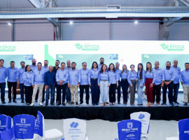 Autoridades, empresários e organizadores durante a abertura da EPOCA Casa & Construção, em Araguaína.