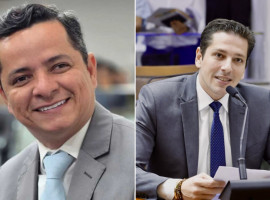 Deputados estaduais Jorge Frederico (presidente da Comissão de Defesa do Consumidor) e Olyntho Neto (presidente da Comissão de Finanças) 