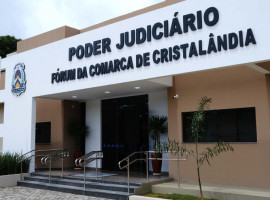 Fórum da Comarca de Cristalândia, onde o juiz Wellington Magalhães proferiu a sentença determinando a realização de concurso público