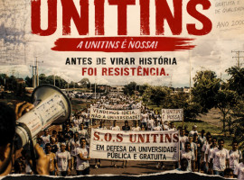  Cartaz do documentário SOS UNITINS, que será pré-lançado no dia 23 de maio no Cine Sesc 