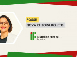 Paula Karini Dias Ferreira Amorim tomou posse como primeira mulher eleita reitora do IFTO durante cerimônia realizada em Brasília