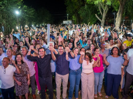  Deputado estadual Marcus Marcelo (PL) e vereador Lucas Campelo (Republicanos) durante encontro político em Araguaína 
