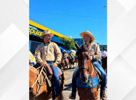 Presidente da Câmara, vereador Max Fleury, durante a 36ª Cavalgada de Araguaína 