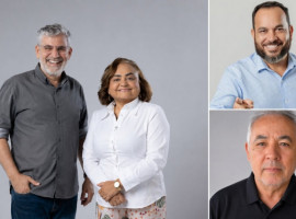 Pré-candidatos da Federação PSOL-Rede no Tocantins: Witer Naves (governador), Lúcia Viana (vice-governadora), Osvaldo Soares Neto (Senado) e Fábio Paulino Ribeiro (Senado) 