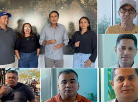 Lideranças políticas, representantes da segurança pública, vereadores e dirigentes de entidades manifestaram apoio à pré-candidatura de Carlos Gaguim ao Senado.