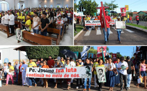 Romeiros durante Romaria em Buriti do Tocantins; evento reuniu mais de 100 pessoas para celebrar a vida e o legado do Padre Josimo