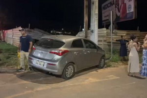 HB20 seguia pela preferencial quando foi atingido pelo carro conduzido por motorista embriagado.