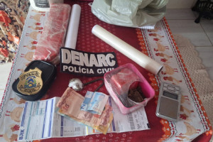 Material apreendido durante ação da 2ª Denarc, em Araguaína